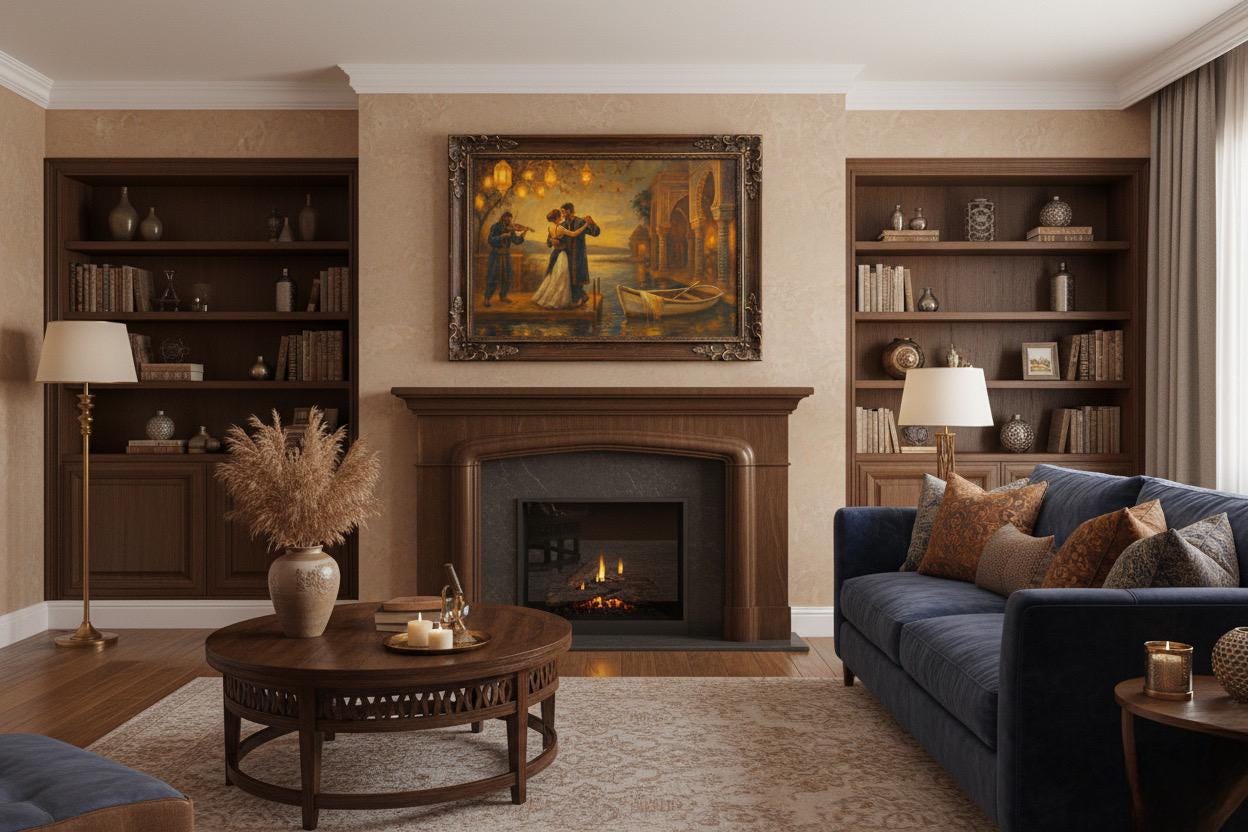 Twilight Romance Moroccan Inspired Dance Art Print