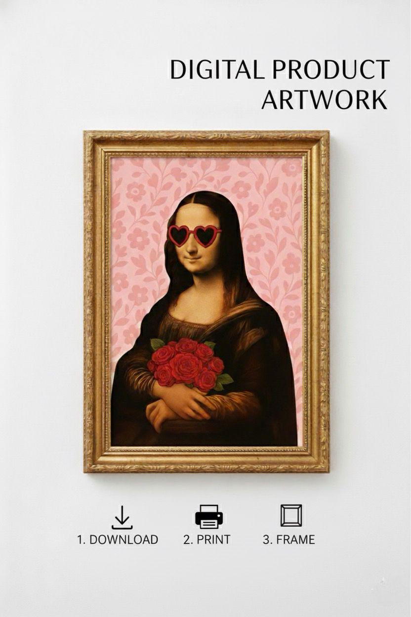Modern Mona Lisa Art Print