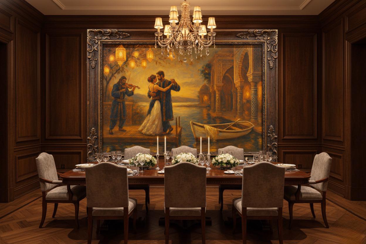 Twilight Romance Moroccan Inspired Dance Art Print