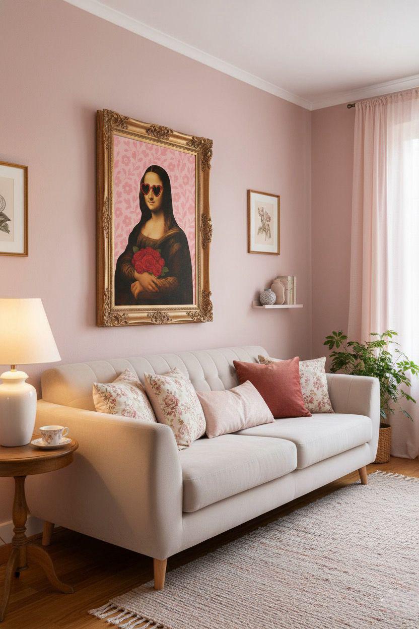 Modern Mona Lisa Art Print