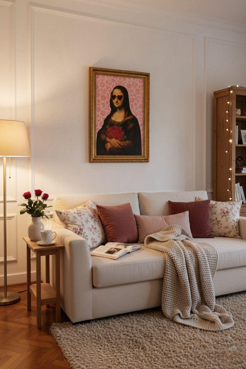 Modern Mona Lisa Art Print