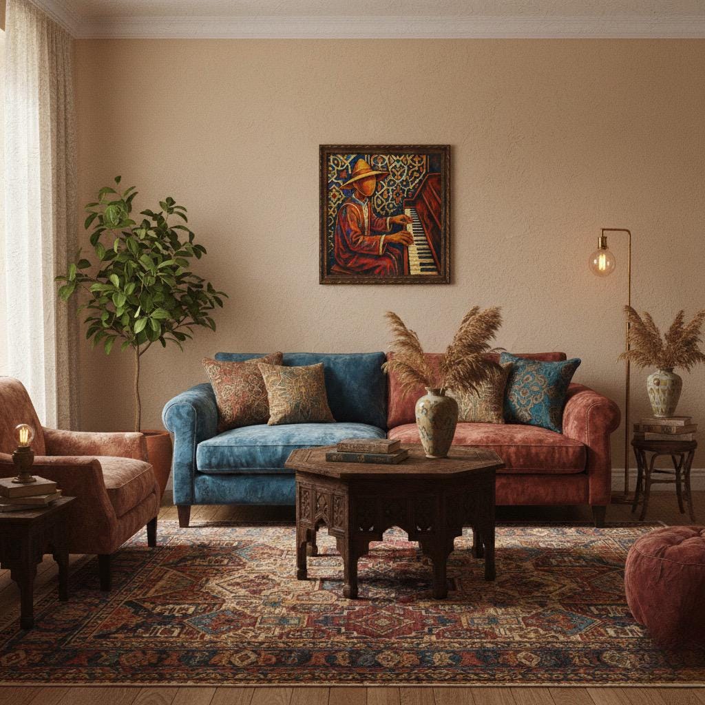 Moroccan Jazz Pianist Art Print